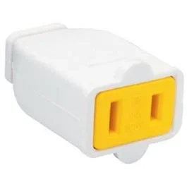 15A White Polarized Connector