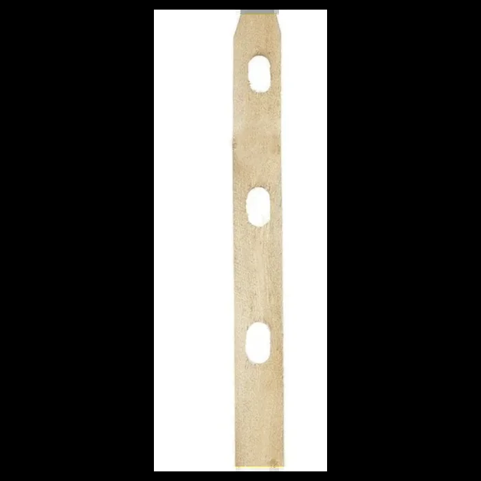 7 ft. Pressure Treated Wood Split Rail 3-Hole Line Post