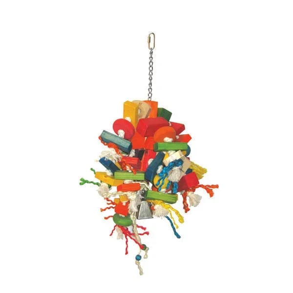 A & E Cage Happy Beaks Large Cluster of Blocks Bird Toys