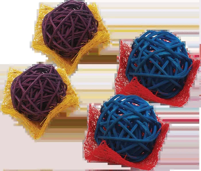 A & E Cage Loofah Bon Bons Small Animal Toy