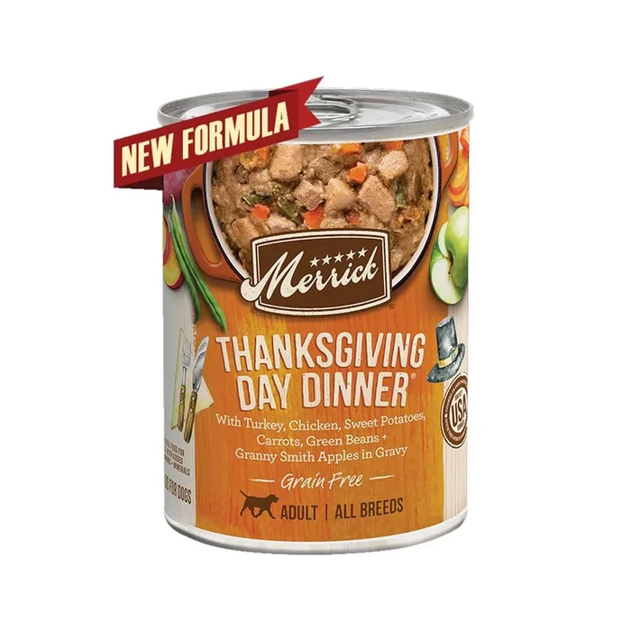 Adult Grain Free Thanksgiving Day Dinner Dog Can