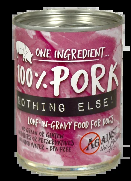 Against the Grain Nothing Else Grain Free One Ingredient 100% Pork Canned Dog Food