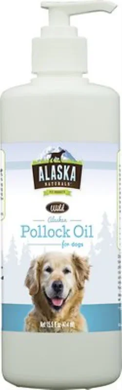 Alaska Naturals Wild Alaskan Pollock Oil Natural Dog Supplement, 15.5-oz bottle