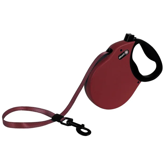 Alcott Expedition Retractable Dog Leash – Small/Medium – Red