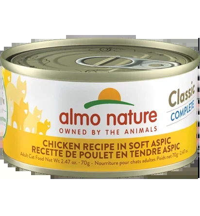 Almo Nature Classic Complete Chicken Recipe in soft aspic