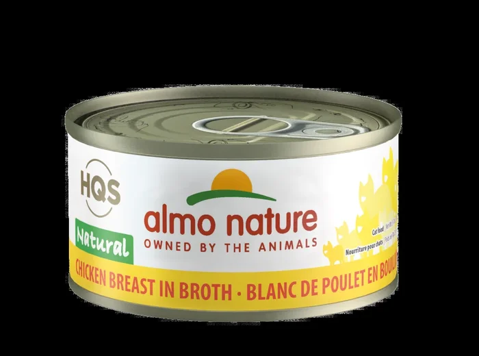 Almo Nature HQS Natural Cat Grain Free Chicken Breast In Broth Canned Cat Food