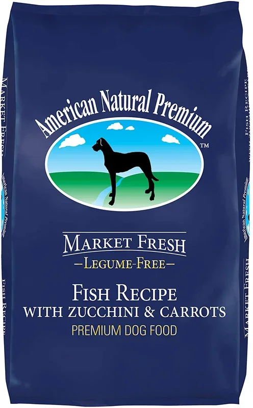 American Natural Market Fresh Legume Free Fish with Zucchini & Carrots Dry Dog Food – 12 lb Bag