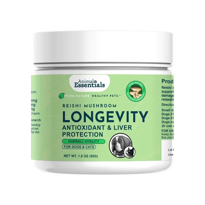 Animal Essentials LONGEVITY Reishi Mushroom Powder for Dogs & Cats