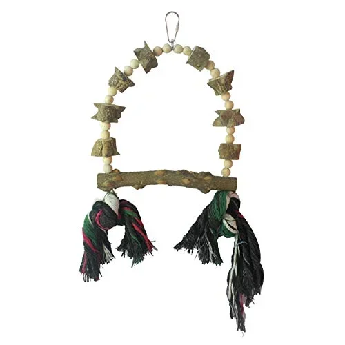 Animal Treasures Birdie Pepper Wood Swing – Small