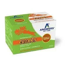 Answers Dog and Cat Frozen Pet Food Fermented Organic Carrot – 2 lbs