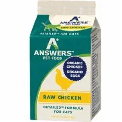 Answers Frozen Cat Food Detailed Chicken – 1 lb