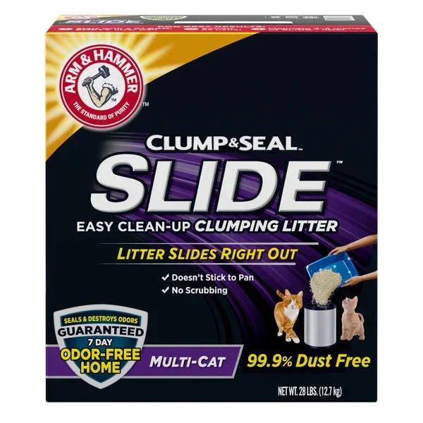 ARM & HAMMER SLIDE Easy Clean-Up Multi-Cat Clumping Cat Litter, 28 lb