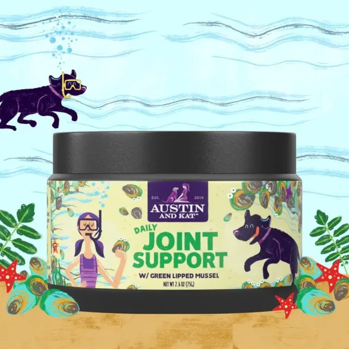 Austin and Kat Daily Joint Support Topper Alternative Supplement for Dogs, 750mg, 2.6-oz