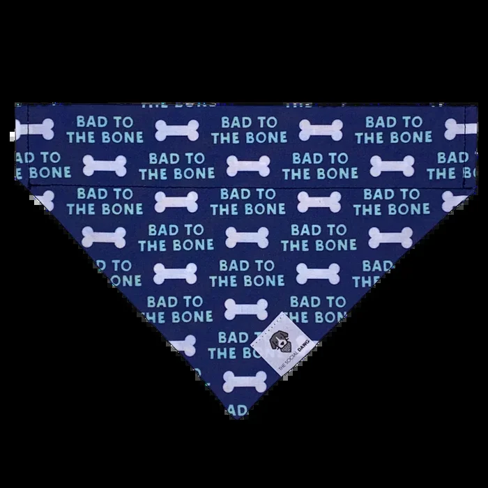 Bad To The Bone Slip-On Dog Bandana
