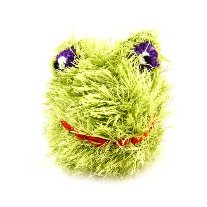 BallHead Frog – Handmade Squeaky Dog Toy