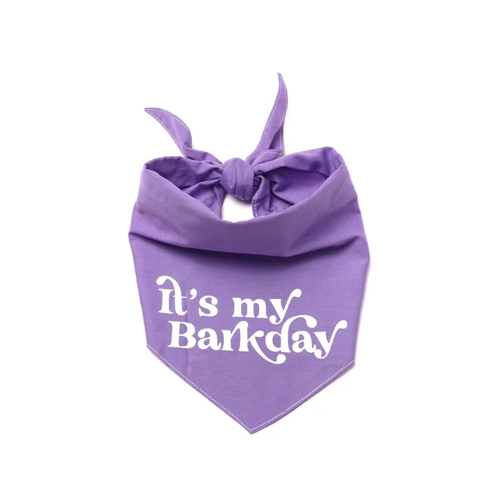 Barkday – Purple Dog Bandana