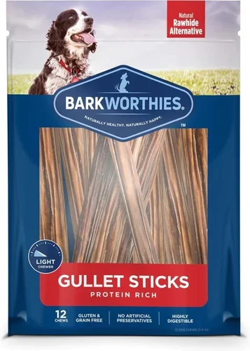 Barkworthies Beef Gullet – Sticks 6”