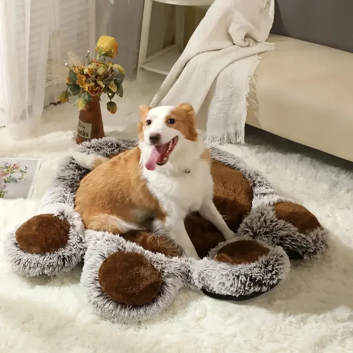 Bear Paw Plush Fluffy Comfortable Large Space Pet Mat Dog Mat