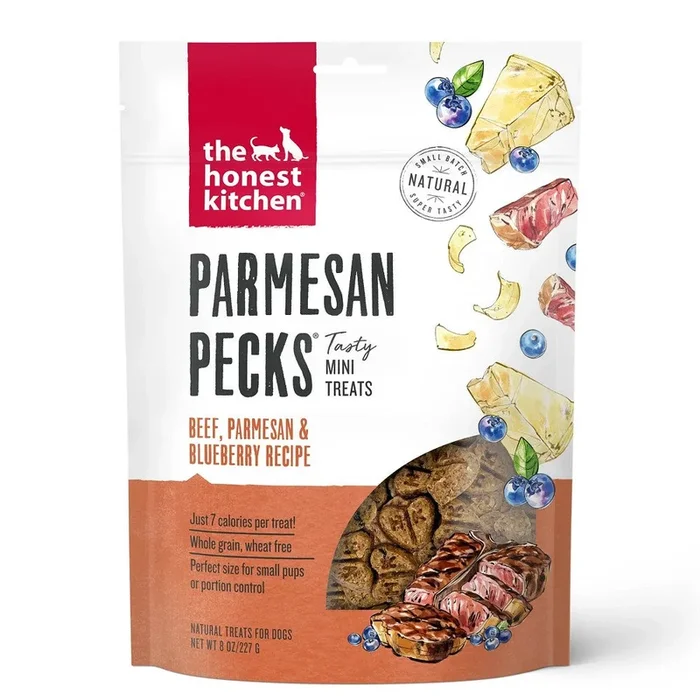 Beef, Parmesan & Blueberry Pecks Dog Treats