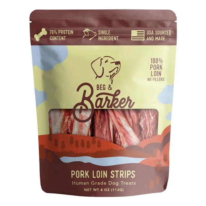 Beg & Barker Pork Loin Strips Dog Treats