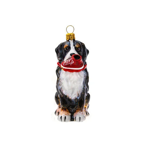 Bernese Mountain Dog Ornament with High Top Sneaker