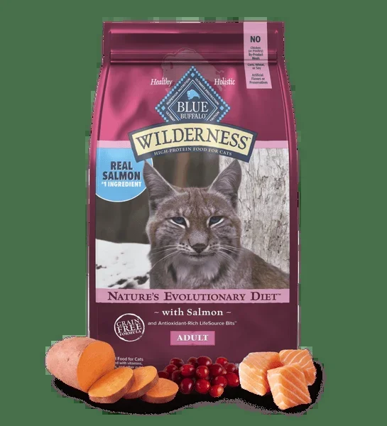 Blue Buffalo Wilderness Salmon Recipe Dry Cat Food