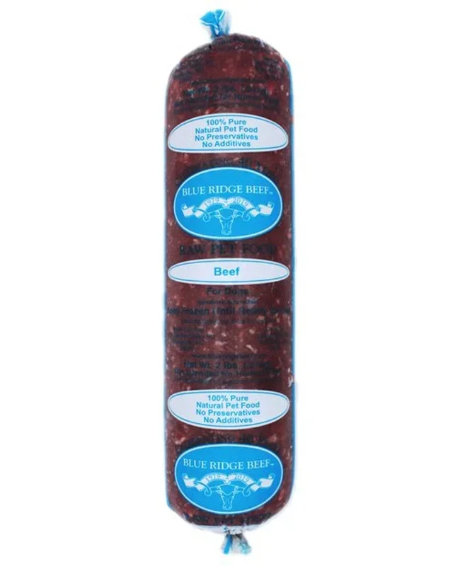 Blue Ridge Beef Frozen Food Blue Ridge Beef Complete Dog Chubs – 2 lb Chub