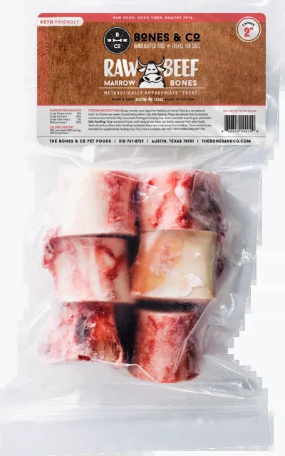 Bones & Co. Raw Beef Marrow Bones Dog Food