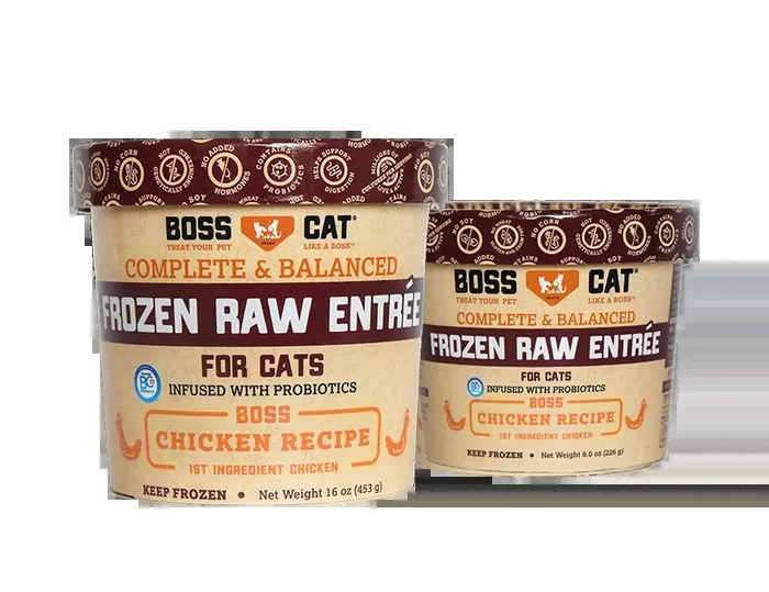 Boss Cat® Complete and Balanced Raw Entrée Deli Cups Chicken Entree