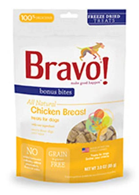 Bravo! Bonus Bites Freeze Dried Chicken Breast Treats