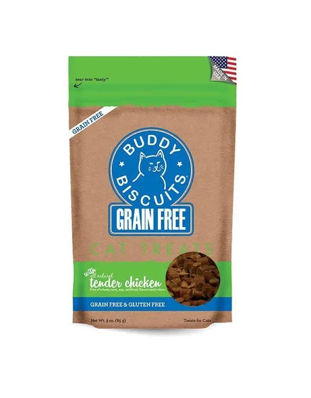 BUDDY BISCUIT Grain-Free Soft Chicken Cat Treats 3oz