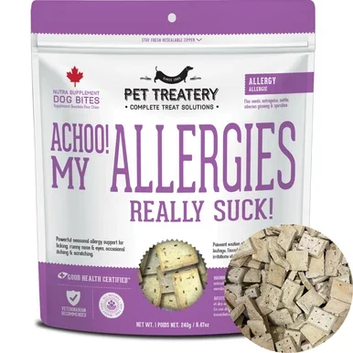 [Canada Only]Achoo! My Allergies Really Suck! – Nutra Bites Allergy Dog Biscuits 240g