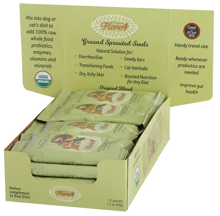 Carna4 Flora4 Ground Sprouted Seeds 1.5oz