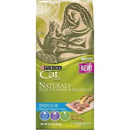 Cat Chow Natural Indoor 4/6.3lb{l-1} C= 178495