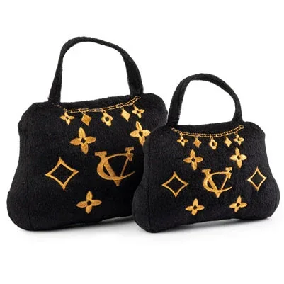 Chewy Vuiton Noir Purse Crown of Gold Toy