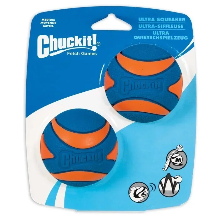 ChuckIt!® Ultra Squeaker 2 Pack, Medium