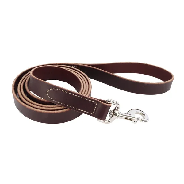 Circle T® Latigo Leather Dog Leash 3/4″ x 6′