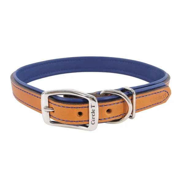 Circle T® Layered Fashion Leather Dog Collar, Medium