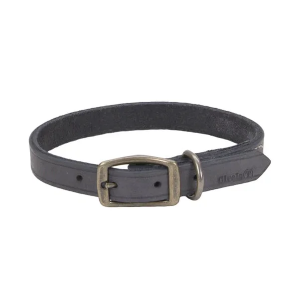 Circle T® Rustic Leather Town Dog Collar, Small