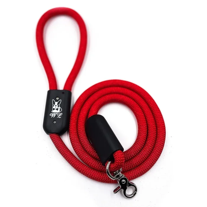 Climbing Rope Dog Leash – Red