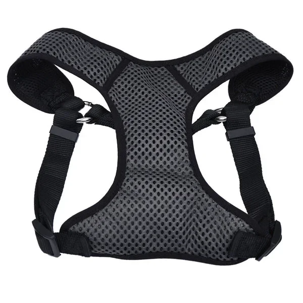 Comfort Soft® Sport Wrap Adjustable Dog Harness, Grey with Black, Large – 1″ x 28″-36″