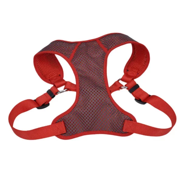 Comfort Soft® Sport Wrap Adjustable Dog Harness, Grey with Red, Medium – 3/4″ x 22″-28″