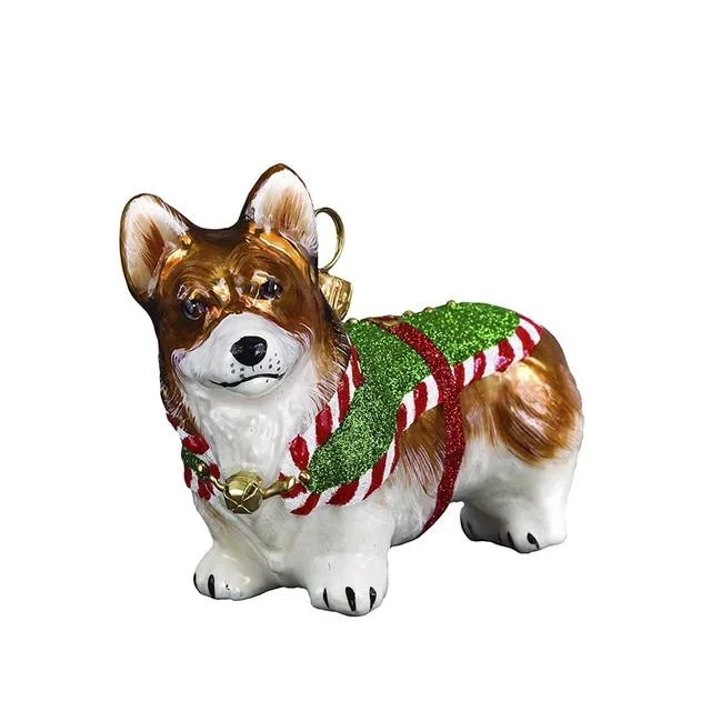 Corgi Ornament Santa’s Little Yelper