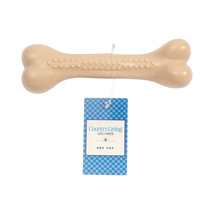 Country Living Nylon Chew Bone Toy for Dogs (Chicken-Flavored), Ideal for Heavy Chewers