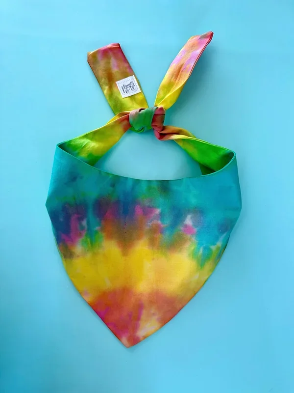 Custom Tie Dye Dog Bandana