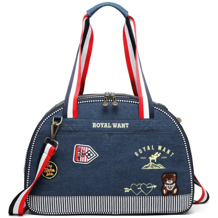 Denim Pet Carrier – Breathable, Stylish & Travel-Ready