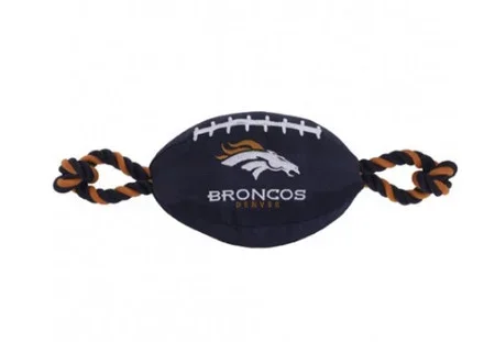 Denver Broncos Nylon Football Dog Toy