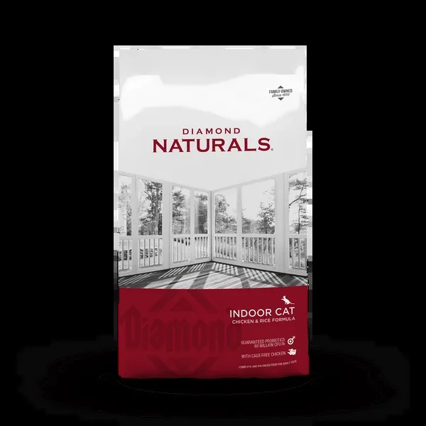 Diamond Naturals Indoor Chicken and Rice Formula Dry Cat Food