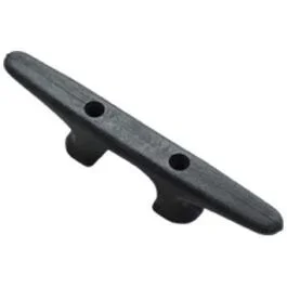 Dock Cleat, Black Nylon, 6-In.