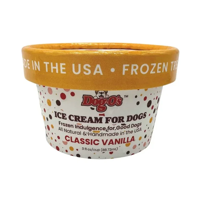 Dog-os Frozen Ice Cream Dog Treat, Vanilla, 3 Ounces – Not Available For Delivery